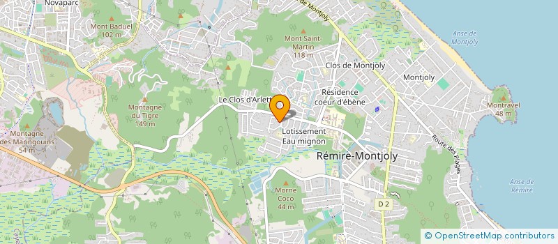 localisation de l'entreprise MADAME LILIANE MORRIER  REMIRE MONTJOLY