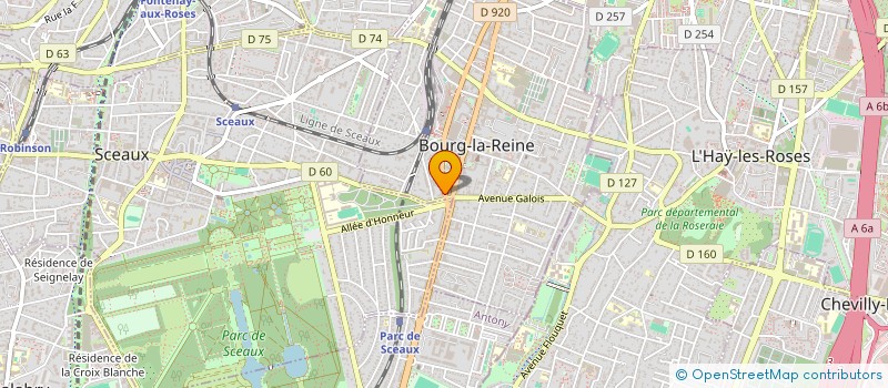 localisation de l'entreprise MADAME LILIANE NGUIDJOL-NAUDY à BOURG-LA-REINE