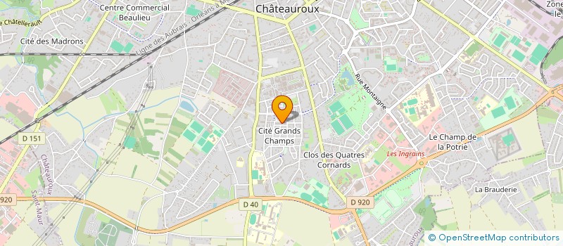 localisation de l'entreprise MADAME LILIANE OIZIRI à CHATEAUROUX