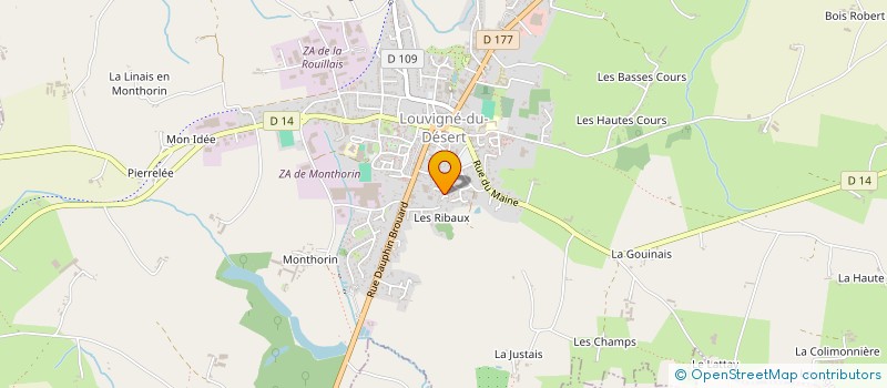 localisation de l'entreprise MADAME LILIANE PACE  LOUVIGNE-DU-DESERT