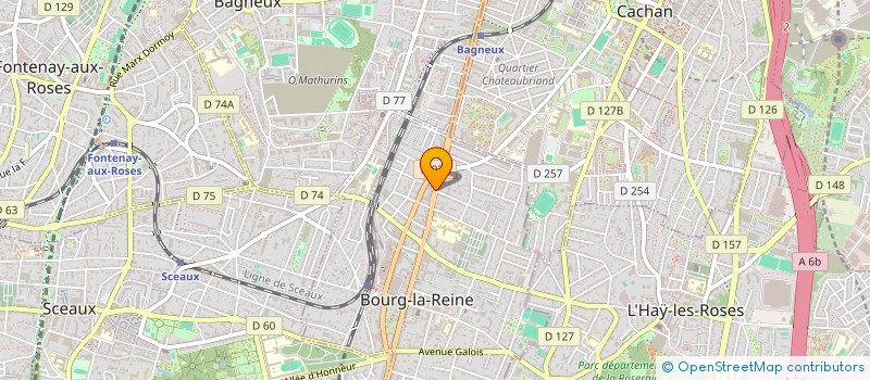 localisation de l'entreprise MADAME LILIANE PAGNOUX à BOURG-LA-REINE