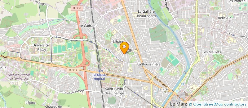 localisation de l'entreprise MADAME LILIANE PAPIN  LE MANS