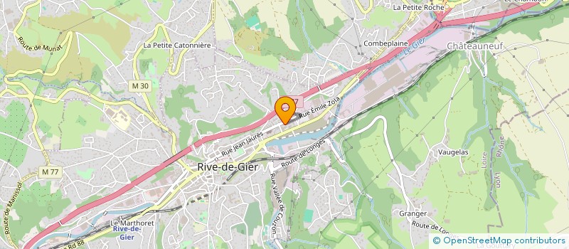 localisation de l'entreprise MADAME LILIANE PAULIN à RIVE-DE-GIER