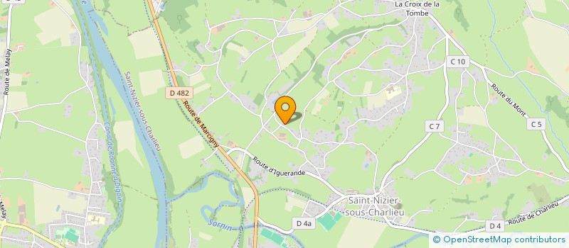 localisation de l'entreprise MADAME LILIANE PERARD  SAINT-NIZIER-SOUS-CHARLIEU