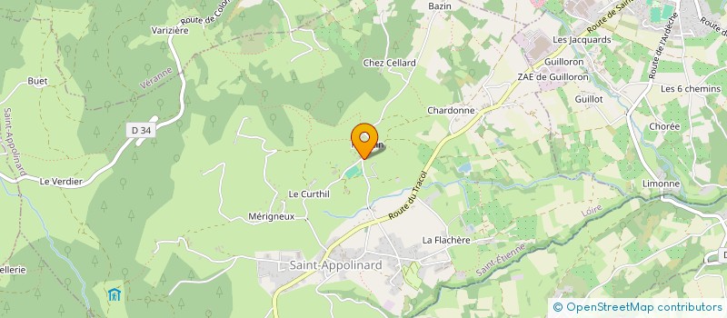 localisation de l'entreprise MADAME LILIANE PERRET  SAINT-APPOLINARD