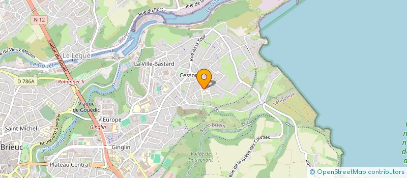 localisation de l'entreprise MADAME LILIANE PERRIO  SAINT-BRIEUC