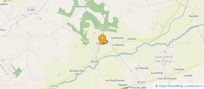 localisation de l'entreprise MADAME LILIANE PIRO à SAINT-PIERRE-DE-CLAIRAC
