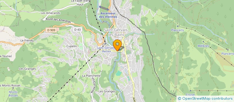 localisation de l'entreprise MADAME LILIANE POISSON à SAINT-GERVAIS-LES-BAINS