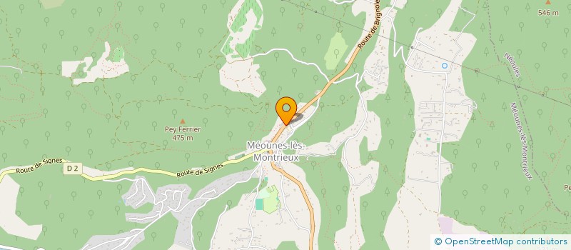 localisation de l'entreprise MADAME LILIANE PORQUET RENARD  MEOUNES-LES-MONTRIEUX