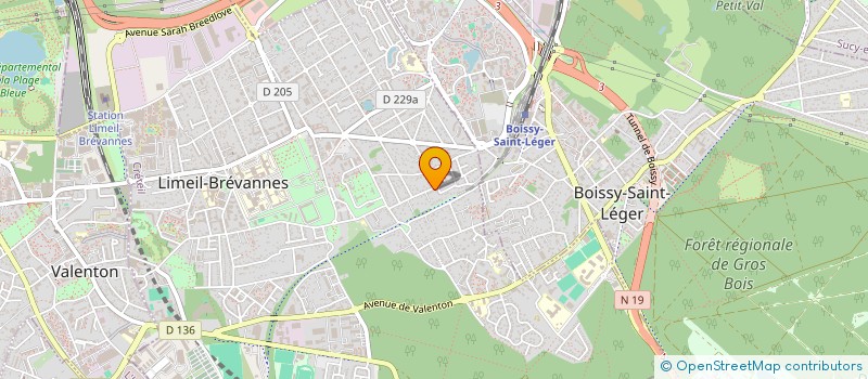 localisation de l'entreprise MADAME LILIANE ROSATI  LIMEIL-BREVANNES