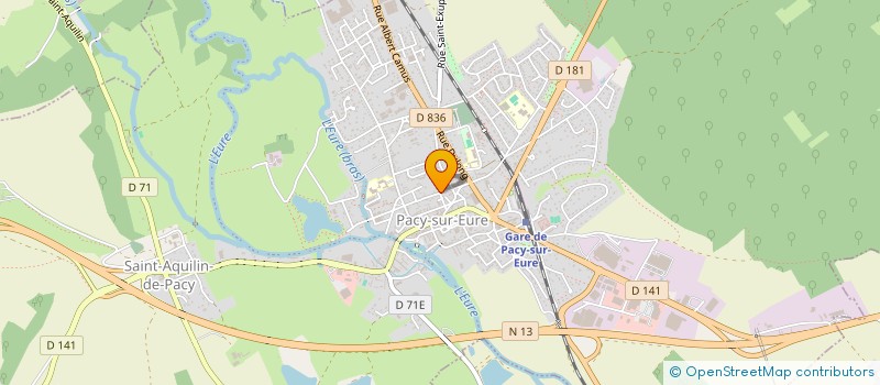 localisation de l'entreprise MADAME LILIANE ROUSSEAU  PACY-SUR-EURE