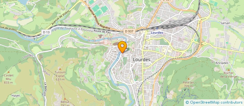 localisation de l'entreprise MADAME LILIANE SASSUS  LOURDES