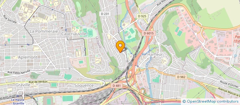 localisation de l'entreprise MADAME LILIANE SAUVAGE  HARFLEUR