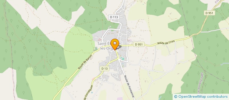 localisation de l'entreprise MADAME LILIANE SERAFINO  SAINT-ETIENNE-LES-ORGUES