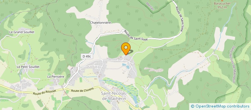 localisation de l'entreprise MADAME LILIANE STEPHANE  SAINT-NICOLAS-DE-MACHERIN