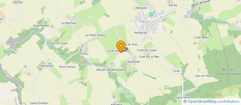 localisation de l'entreprise MADAME LILIANE THORAVAL  PLEVIN