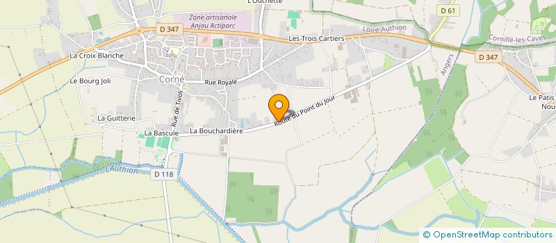 localisation de l'entreprise MADAME LILIANE THORAVAL à LOIRE-AUTHION