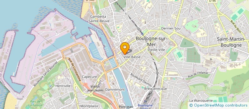 localisation de l'entreprise MADAME LILIANE TILLOY à BOULOGNE-SUR-MER