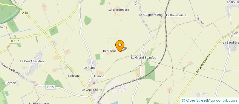 localisation de l'entreprise MADAME LILIANE TOURY à BROU