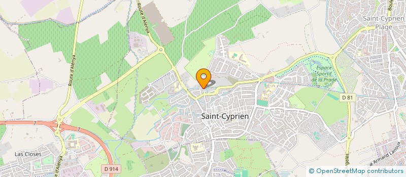 localisation de l'entreprise MADAME LILIANE VALENTE  SAINT-CYPRIEN