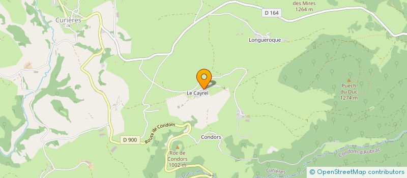 localisation de l'entreprise MADAME LILIANE VENZAC  LAGUIOLE