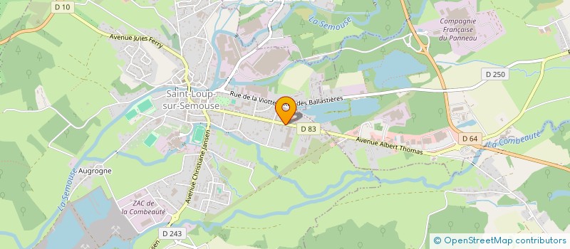 localisation de l'entreprise MADAME LILIANE VIALIS  SAINT-LOUP-SUR-SEMOUSE