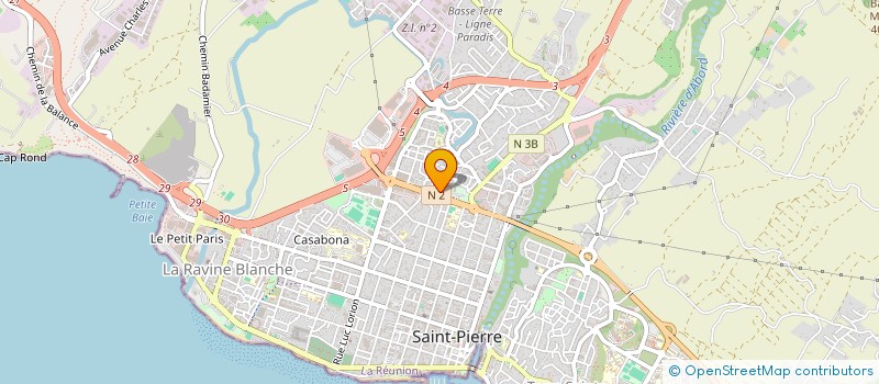 localisation de l'entreprise MADAME LILIANE VYNA VAYABOURY à SAINT-PIERRE