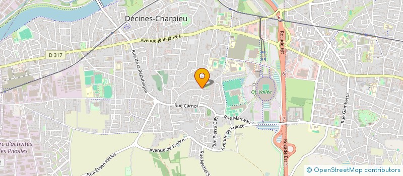 localisation de l'entreprise MADAME LILIANE ZIN  DECINES-CHARPIEU