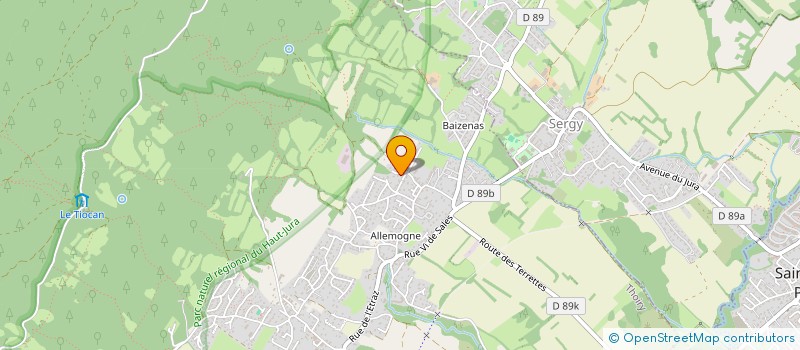 localisation de l'entreprise MADAME LILIANE ZUMBACH  THOIRY