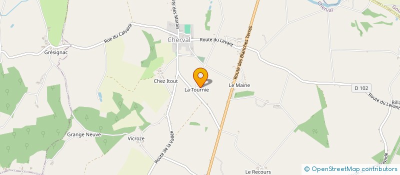 localisation de l'entreprise MADAME LILIANNE BEAUVIER  NANTEUIL AURIAC DE BOURZAC