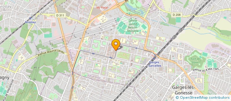 localisation de l'entreprise MADAME LILIANNE BELLOLO à SARCELLES