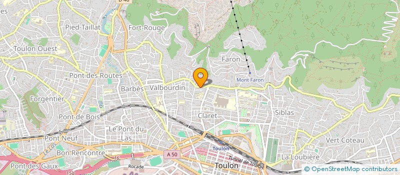 localisation de l'entreprise MADAME LILIANNE BLEUEZ  TOULON