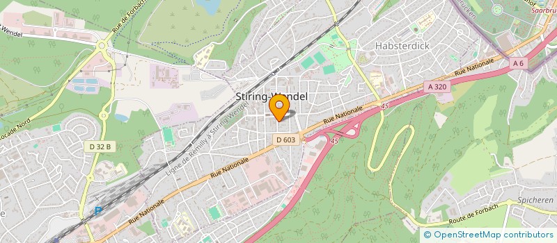 localisation de l'entreprise MADAME LILIANNE RAUSCH  STIRING-WENDEL