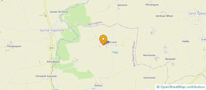 localisation de l'entreprise MADAME LILIE GILLET  BON REPOS SUR BLAVET