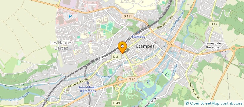 localisation de l'entreprise MADAME LILING GUO à ETAMPES