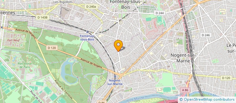 localisation de l'entreprise MADAME LILIYA SERGENYUK à NOGENT-SUR-MARNE
