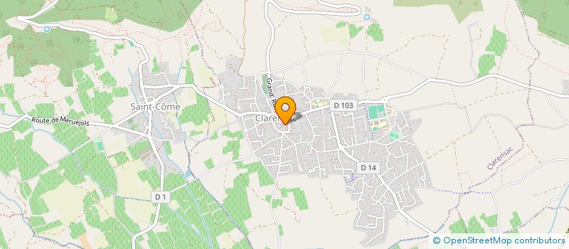 localisation de l'entreprise MADAME LILLA BENKOUIDER  CLARENSAC