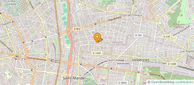 localisation de l'entreprise MADAME LILLI LACOMBE à MONTREUIL