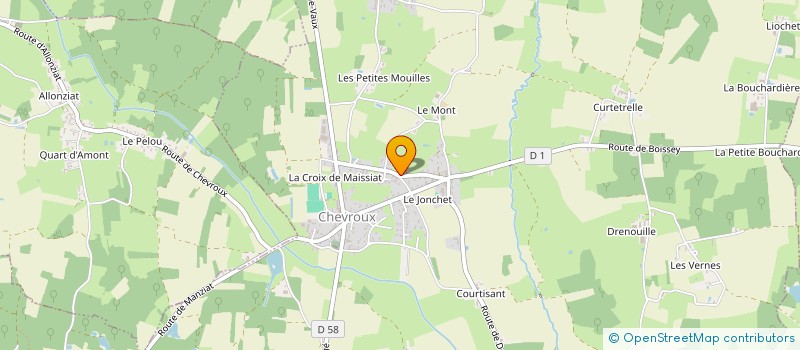 localisation de l'entreprise MADAME LILLIE DROIN  CHEVROUX