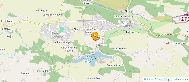 localisation de l'entreprise MADAME LILLY DEGUELDRE  ROCHEFORT-EN-TERRE