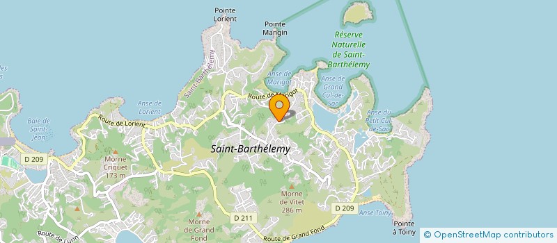 localisation de l'entreprise MADAME LILLY VAN LOON à SAINT-BARTHELEMY