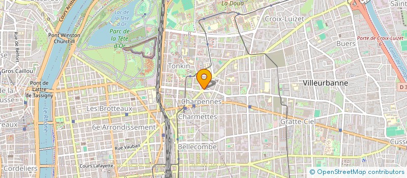 localisation de l'entreprise MADAME LILOU DELUCHAT  VILLEURBANNE