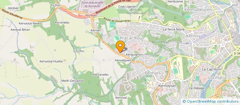 localisation de l'entreprise MADAME LILOU FERRANDIZ  QUIMPER