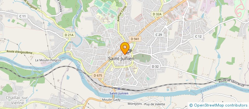localisation de l'entreprise MADAME LILOU GILLET à SAINT-JUNIEN