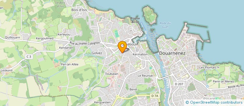localisation de l'entreprise MADAME LILOU GUEGUEN  DOUARNENEZ