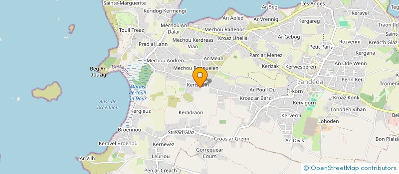 localisation de l'entreprise MADAME LILOU HERVE  LANDEDA