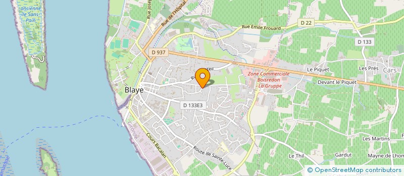 localisation de l'entreprise MADAME LILOU JOUSSAUME à BLAYE