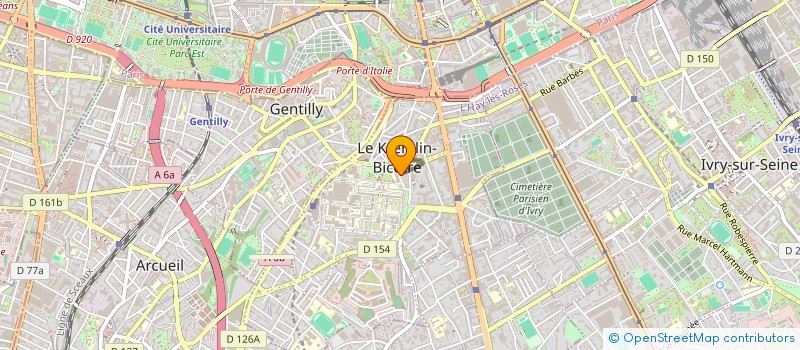 localisation de l'entreprise MADAME LILOU KERN à LE KREMLIN-BICETRE
