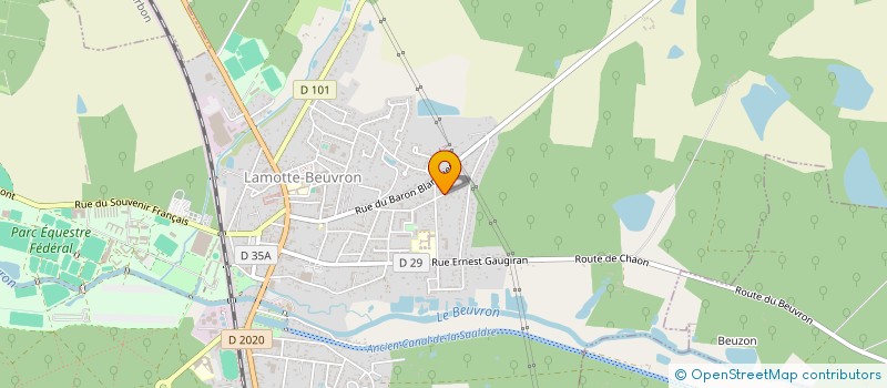 localisation de l'entreprise MADAME LILOU TOULERON  LAMOTTE-BEUVRON