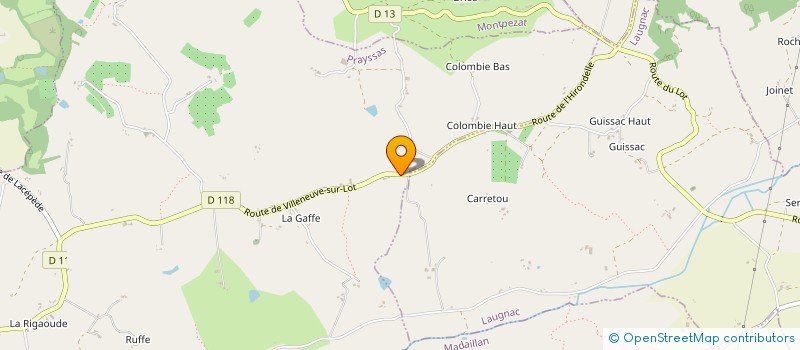 localisation de l'entreprise MADAME LILY LAINE  PRAYSSAS